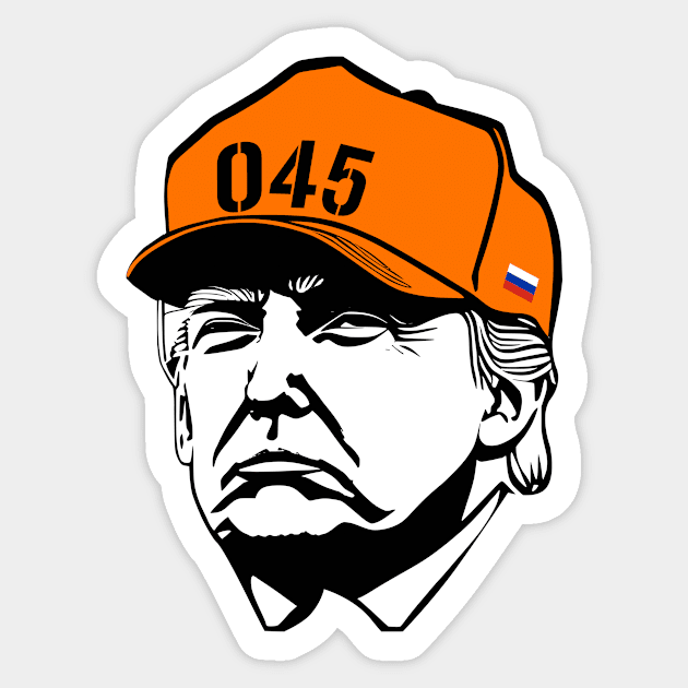 Lock Him Up 045 TRUMP Sticker by MAR-A-LAGO RAIDERS